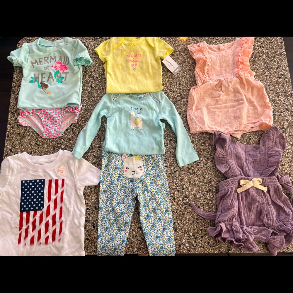 All NEW items! 12 month girl lot!